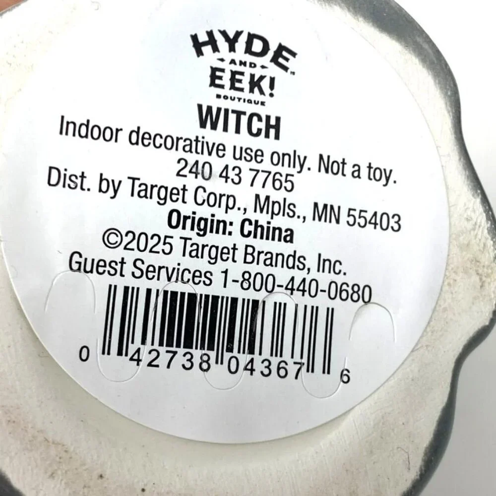 Target Small Ceramic Witch Figural Jack O'Lantern Hyde and EEK! Boutique™
